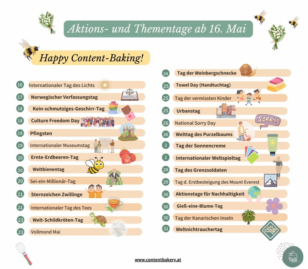 aktionstage mai contentbakery